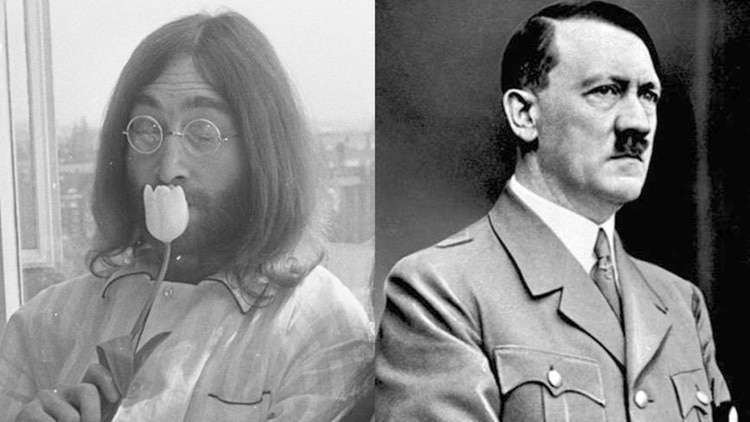 El cantante de The Beatles, John Lennon, y el líder del nazismo, Adolf Hitler, fueron los ídolos del capo.