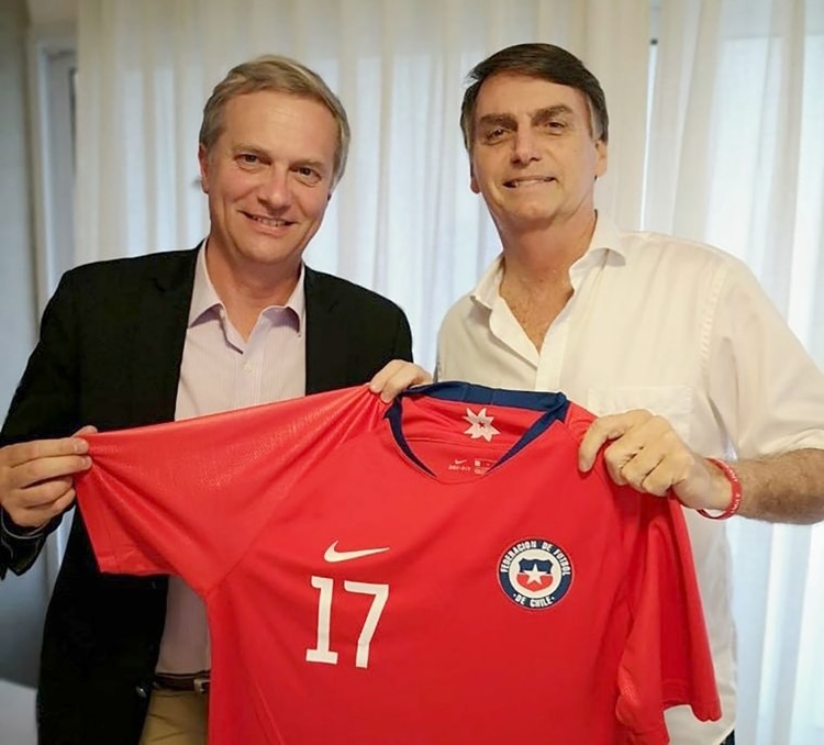 Jose Antonio Kast junto a Jair Bolsonaro