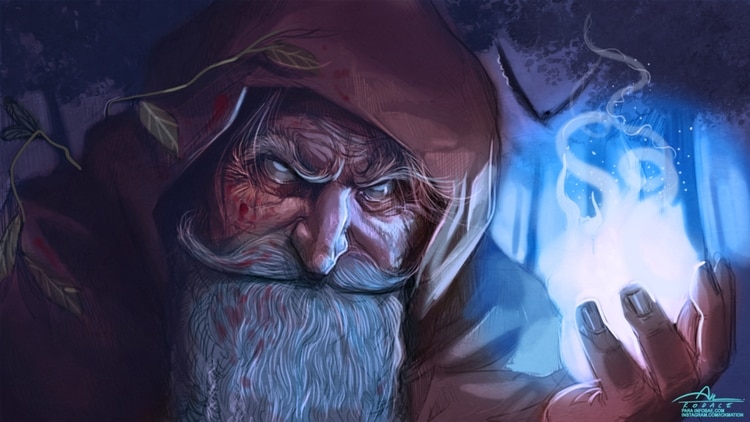 Druida (Ilustración: Rodrigo Acevedo Musto)