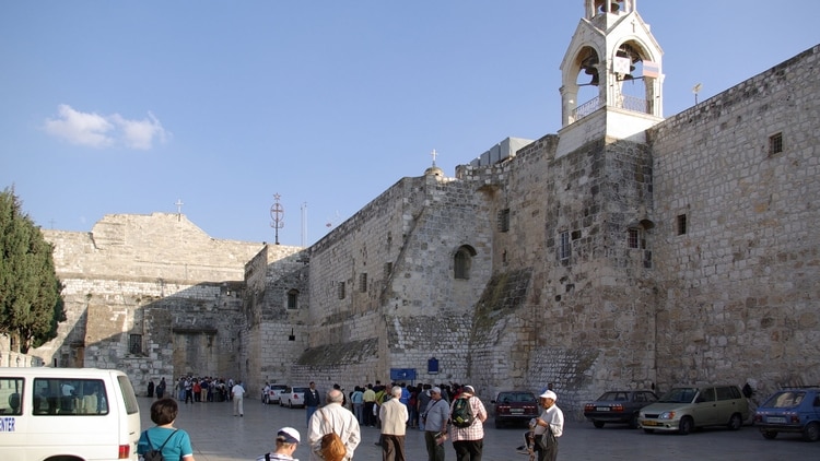 La Iglesia de la Natividad en Belén, Cisjordania (Wikipedia)