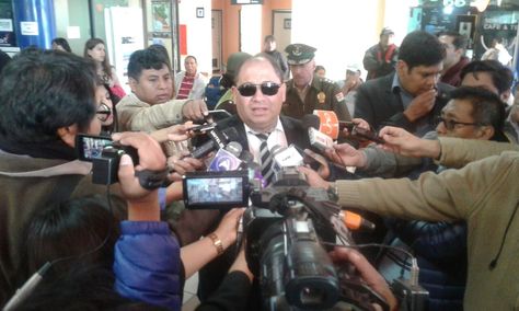 El ministro Carlos Romero en la rueda de prensa de este jueves.