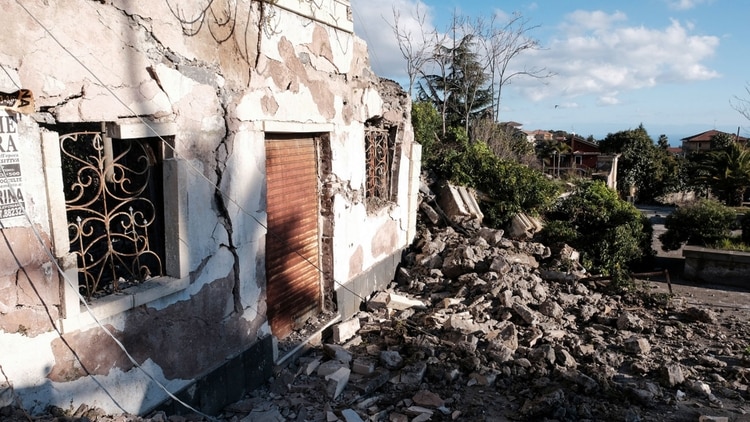 La destrucción de zonas en Sicilia (AFP)