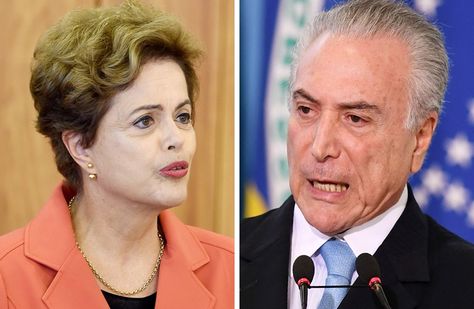 Dilma Rousseff (izq.) y Michel Temmer, mandatarios que anteceden a Bolsonaro. Fotos: AFP