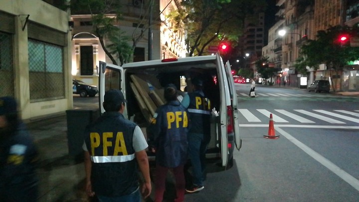 Estos cuadros habían quedado sin retirar de los allanamientos de agosto pasado