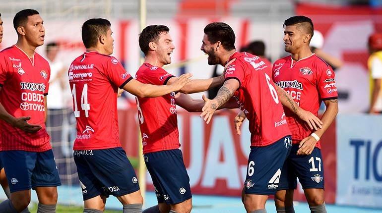 Festejo de los jugadores de Wilstermann. | Foto archivo | Daniel James