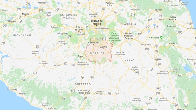 María fue secuestrada en el estado de Morelos (Imagen: Google Maps)