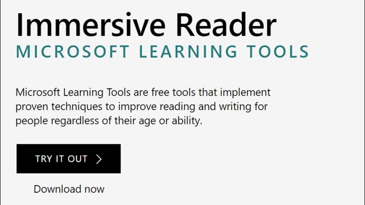 Herramienta Inmersive Reader de Microsoft