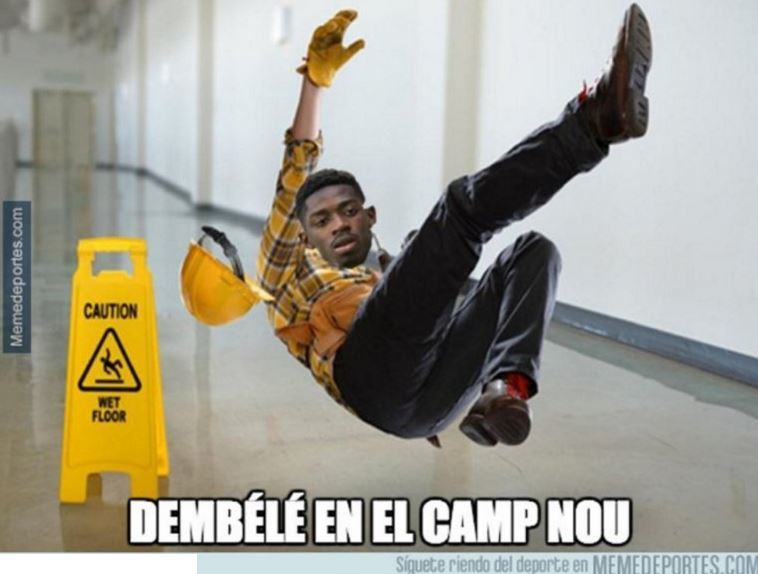 El comienzo de Dembélé en el Barça no fue nada fácil...