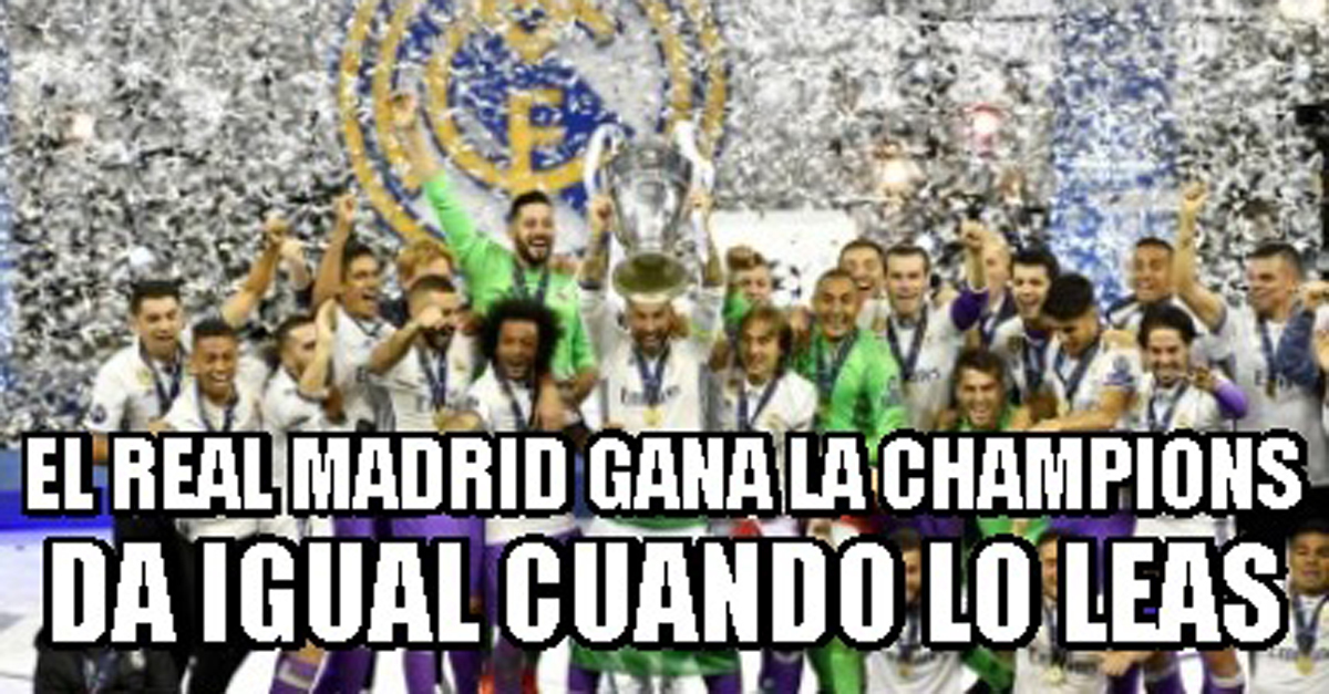 El Madrid levantó su tercera Champions consecutiva