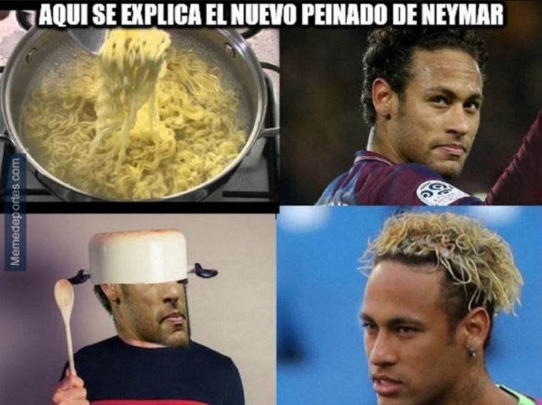 El peinado más viral de Neymar