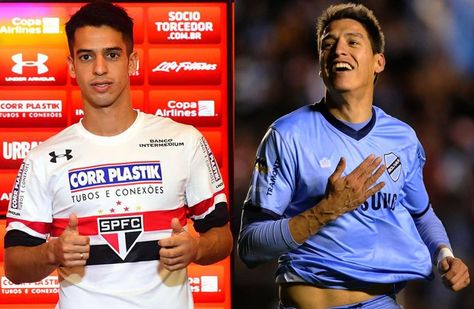 Thomaz Santos (izq.) y Nelson Cabrera, dos que retornan al fútbol nacional. Fotos: Terra y Archivo