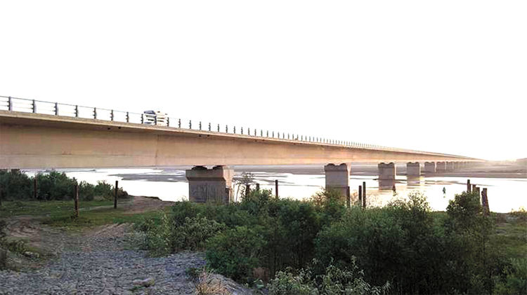 Pilcomayo. La longitud de este puente es de 500 metros. Foto: ABC