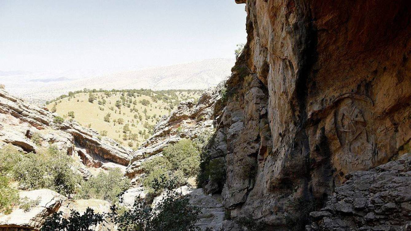 Foto: Relieve de la roca Naram-Sin en Darband-i-Gawr.