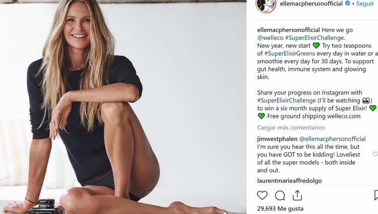 En su cuenta de Instagram, Elle recomienda el consumo de jugos y elíxires