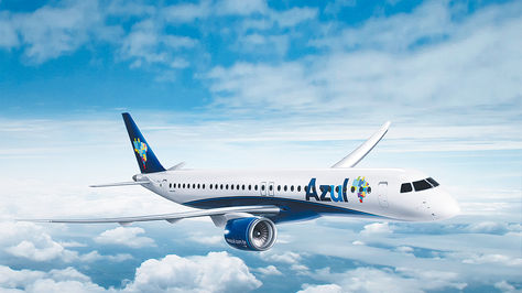 Aerolínea. Una  de las aeronaves  de Azul Linhas  Aéreas Brasileiras.