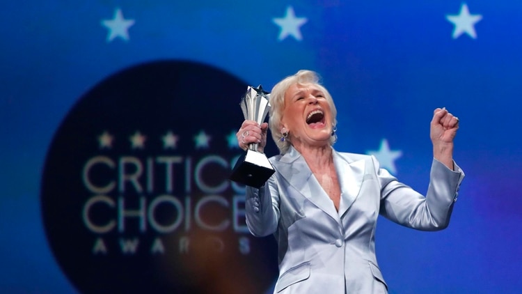 Esta fue la reacción de Glenn Close al saber que empató con Lady Gaga (Foto: REUTERS/Mike Blake)