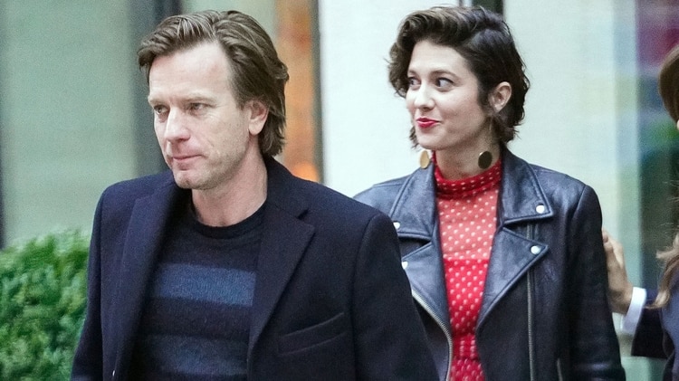 Ewan McGregor y su nueva novia, Mary Elzabeth Winstead, en New York