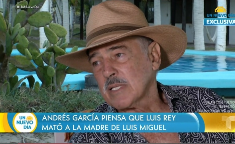 Andrés García apoyó a Luis Miguel al inicio de su carrera (Captura Telemundo)