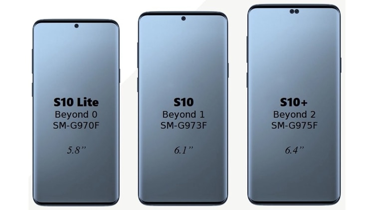 El Samsung Galaxy S10 vendría con un display de 6,1”; otra versión plus, con pantalla de 6,4” y una versión Lite, de 5,8” y pantalla plana o flat;