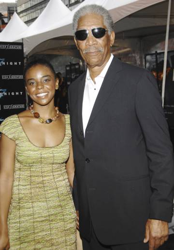 Morgan Freeman y la nieta de su primera esposa, E