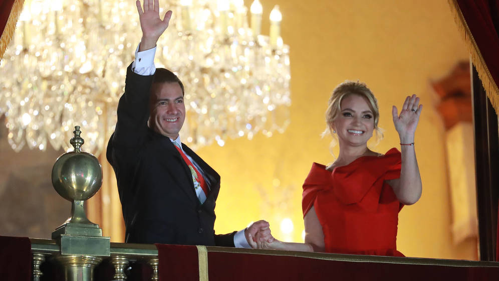 Foto: PeÃ±a Nieto y Rivera, el pasado septiembre. (Getty)