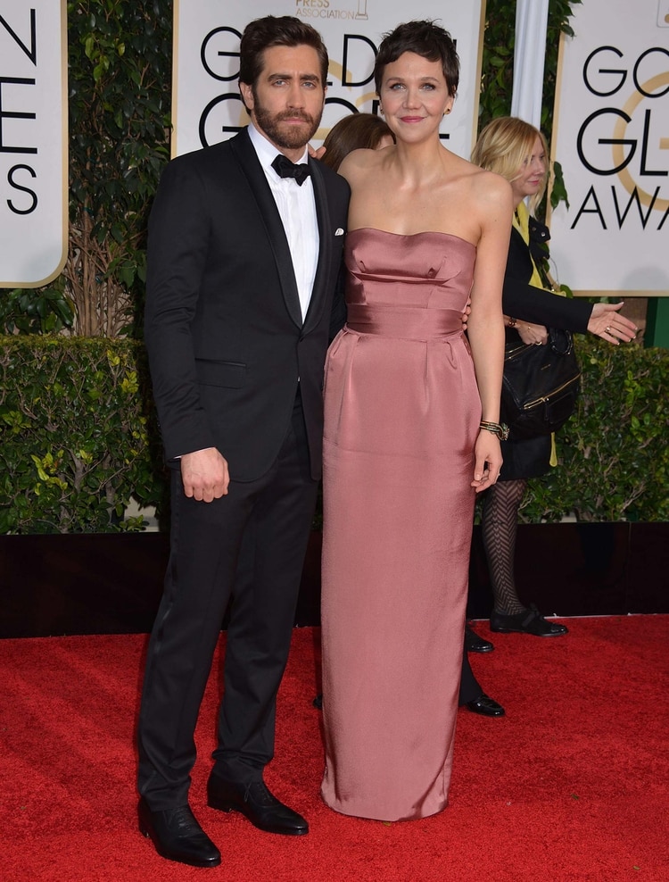 Jake Gyllenhaal y su hermana Maggie Gyllenhaal en los Golden Globes Awards 2015