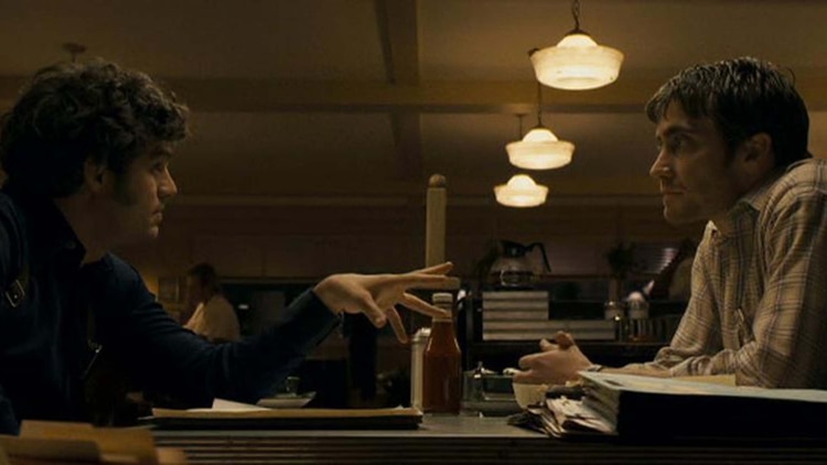 Jake Gyllenhaal y Mark Ruffalo in Zodiac (2007)
