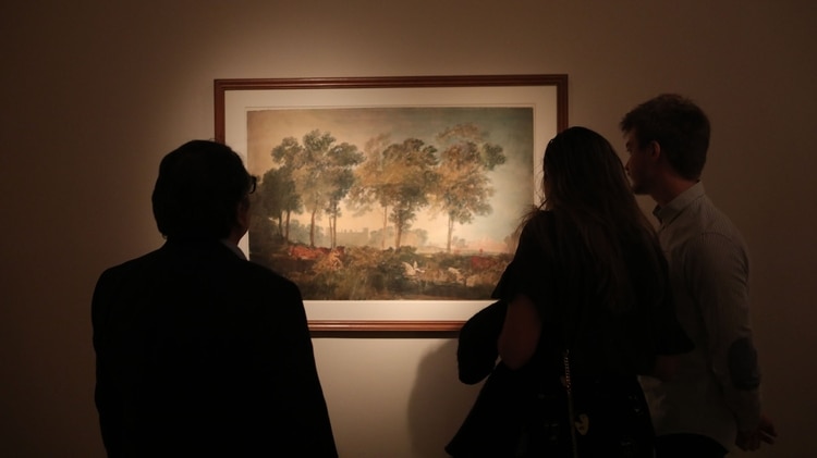 J. M. William Turner, “Syon House y el Palacio de Kew desde las cercanías de Isleworth”, 1805, acuarela sobre papel © Tate, London 2018. Foto: Gustavo Cantoni / Gentileza MNBA