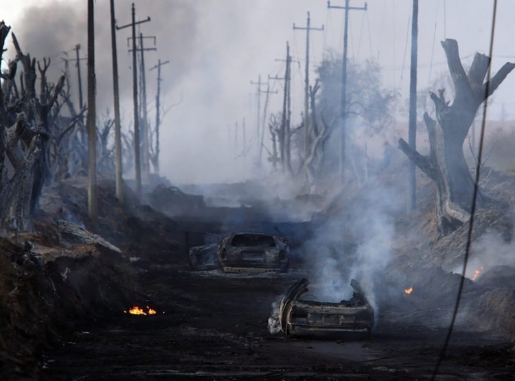 Una fuga de combustible en un ducto de Pemex ocasionó la explosión de San Martín Texmelucan, en 2011. (Foto: Especial)