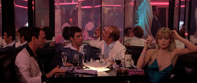 El club al que van los personajes de Al Pacino y Michelle Pfeiffer en Scarface se inspiró en el Mutiny.