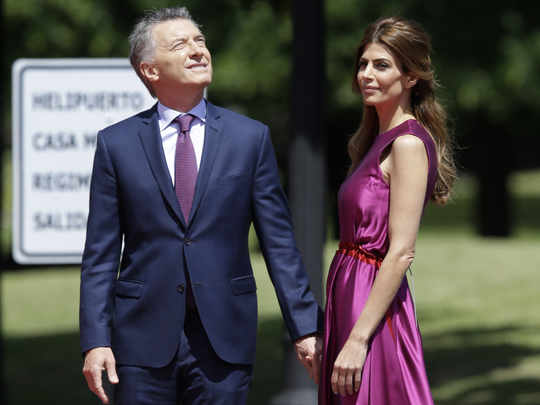 Mauricio Macri y Juliana Awada en diciembre de 2018 en Buenos Aires.