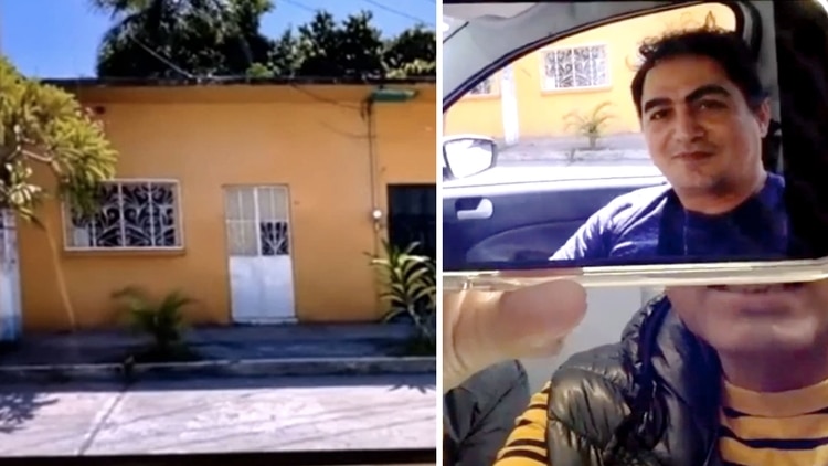 Humberto, el ex amor de Juan Gabriel, se tomó una fotografía afuera de la casa donde Juan Gabriel vivió en Morelos, según Jorge Carbajal (Foto: YouTube Productora69)