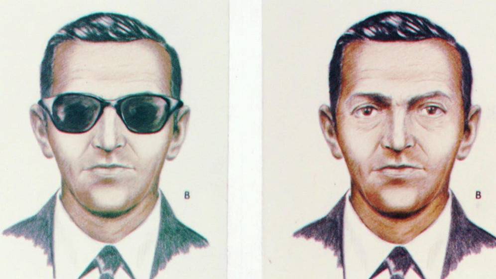 Foto: Los retratos robot que el FBI realizÃ³ para tratar de encontrar a DB Cooper. (CC)