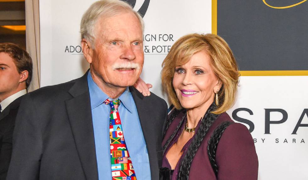 Ted Turner y Jane Fonda, durante el 80 cumpleaños de la actriz, en 2017.