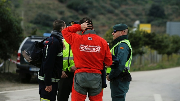 Los miembros del equipo que trabajó en el rescate del cuerpo de Julen (Reuters)