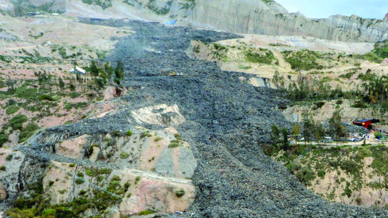 Filtraciones y contaminación alertaron del colapso de Alpacoma hace 4 años