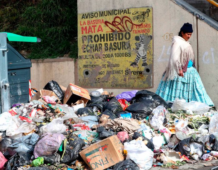 BASURA EN LA PAZ SE HA CONVERTIDO EN EL PROBLEMA URBANO MÁS GRANDE Y PELIGROSO PARA LA POBLACIÓN.