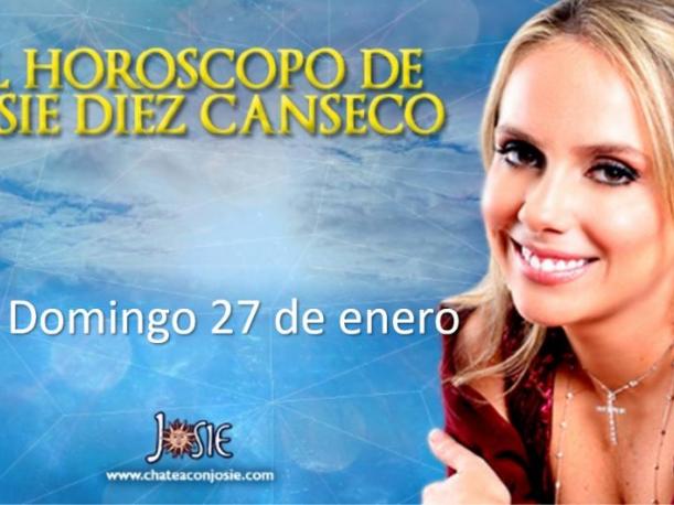 Conoce el horóscopo de Josie Diez Canseco del día domingo 27 de enero