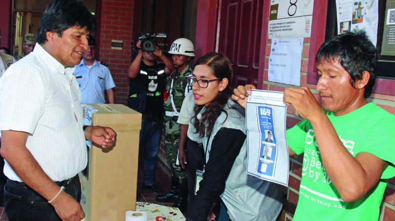 Sólo el 32% de militantes del MAS votó por  Morales