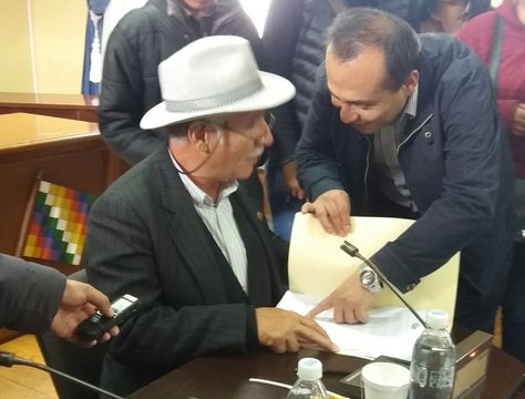 El senador por el Movimiento Al Socialismo (MAS), Ciro Zabala.