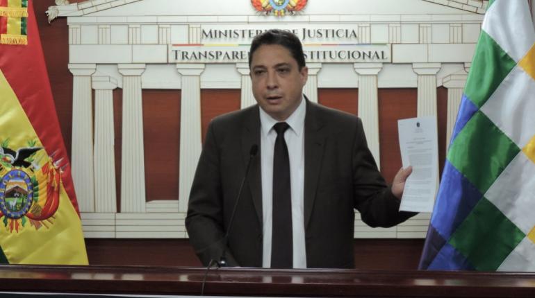 El ministro de Justicia, Hector Arce. | Twitter
