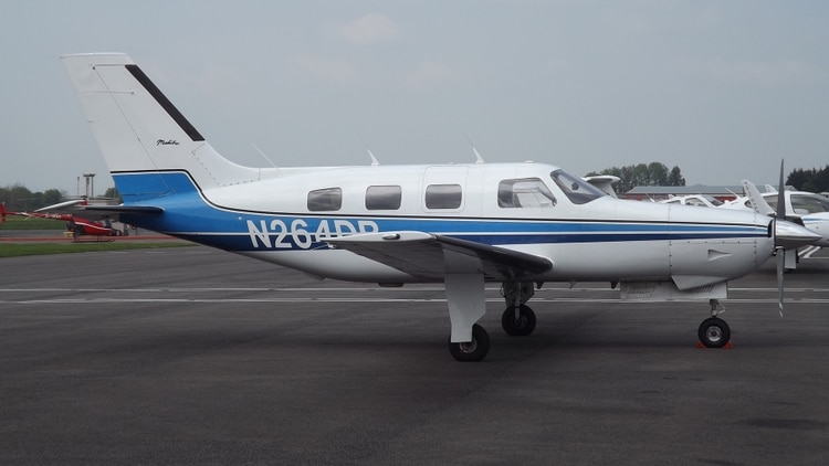 El avión Piper Malibu que trasladaba a Sala (Foto: James from Cheltenham)