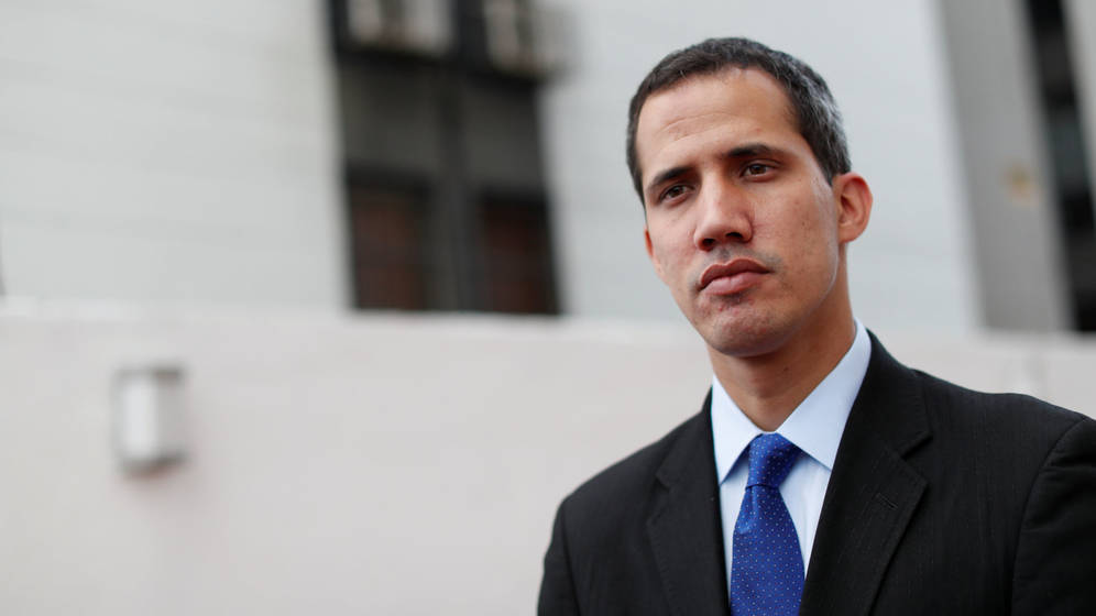 Foto: EL autoproclamado presidente de Venezuela, Juan GuaidÃ³. (EFE)