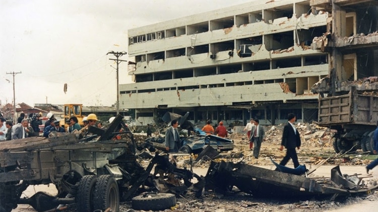 El atentado a la sede de la DAS en Bogotá que dejó 72 muertos en 1989, uno de los más letales del Cártel de Medellín.