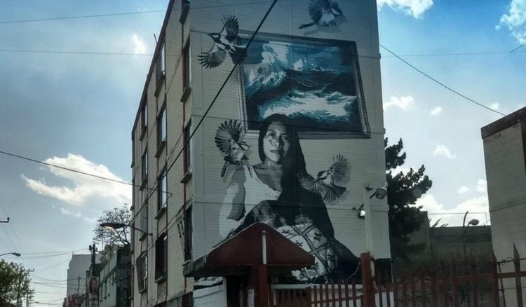 El mural de la actriz mexicana está en una de las alcaldías más peligrosas de la capital mexicana (Foto: @sagaon)