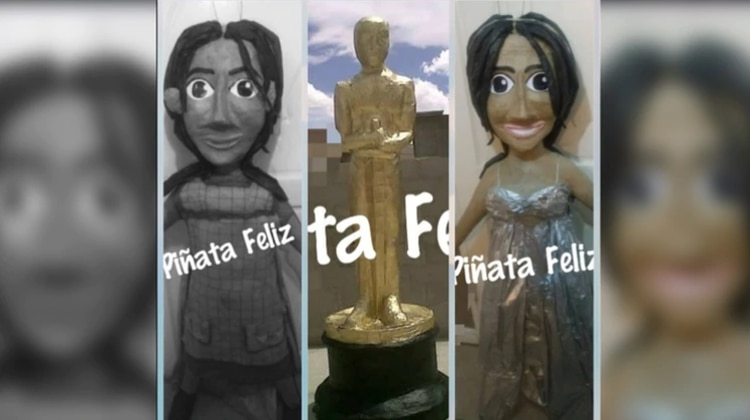 Yalitza Aparicio ya tiene piñata de su personaje Cleo y hasta vestida de gala para desearle suerte en su nominación como Mejor Actriz en los Oscar (Foto: Facebook Piñata Feliz)