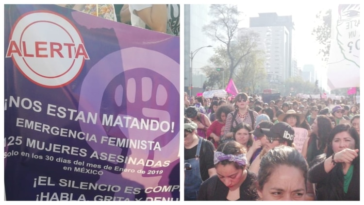 Miles de mujeres se manifestaron en contra de los feminicidios en la CDMX (Foto: Arantza Durand)