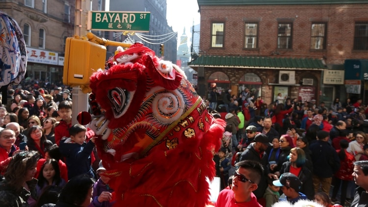 El Año Nuevo Lunar es celebrado en el Barrio Chino de Nueva York (Earl Wilson/The New York Times)
