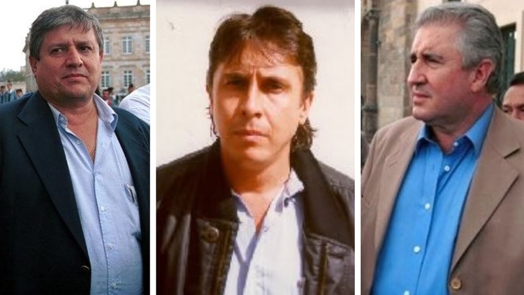 Jorge Luis, Juan David y Fabio Ochoa Vásquez.