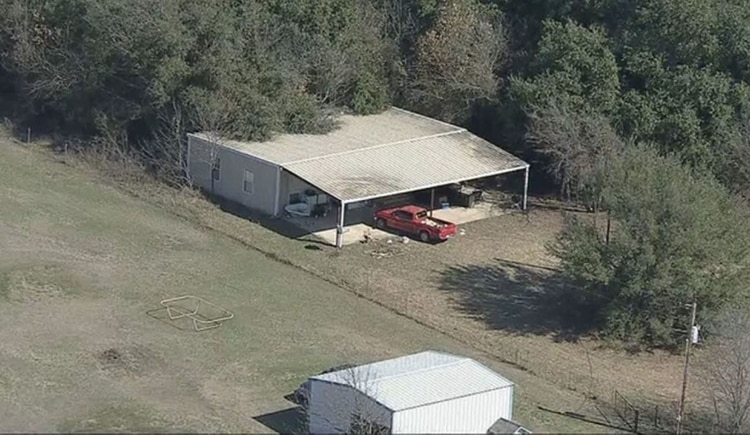 La casa rural donde estaban los niños se encuentra al norte de Texas (Foto: Twitter)